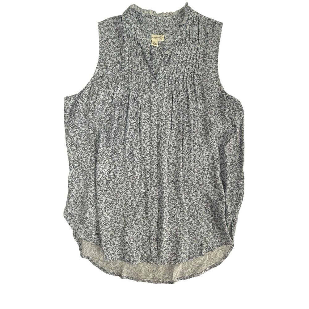 NEW Treasure & Bond Popover Sleeveless Top Large Lavender Nordstrom Split Neck - Picture 2 of 11